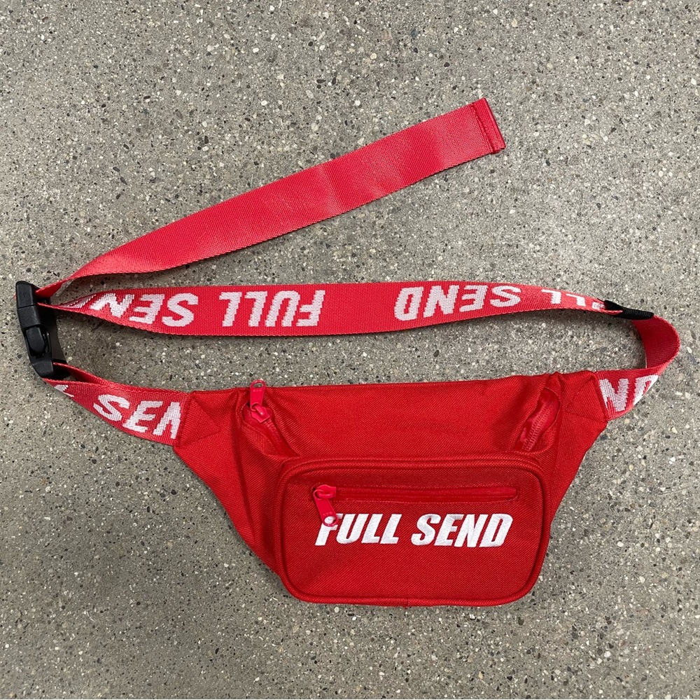 (LIMITED RARE) red FULL SEND 🔥NELK FANNY PACK🔥